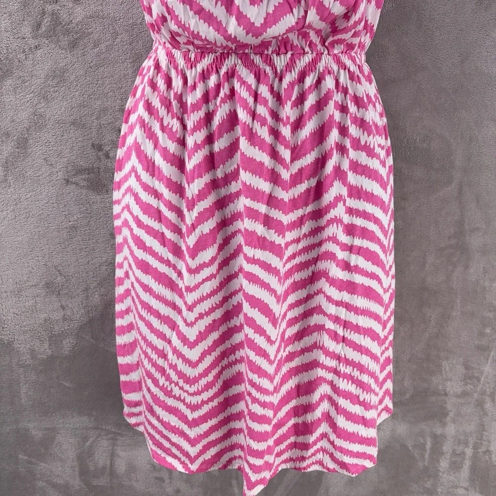 Lilly Pulitzer Windsor Strapless Dress Womens Size Large Pink Striped Mini - Picture 4 of 8
